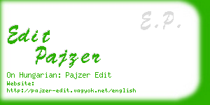 edit pajzer business card